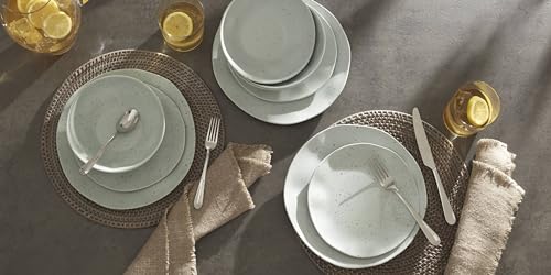 Oneida Silverware Set, Grant 20 Piece Everyday Flatware Set, Service For 4, 18/0 Stainless Steel, Dishwasher Safe, Knives Spoons And Forks Set, Dishwasher Safe, Home And Kitchen (Silver, 20 Pieces)