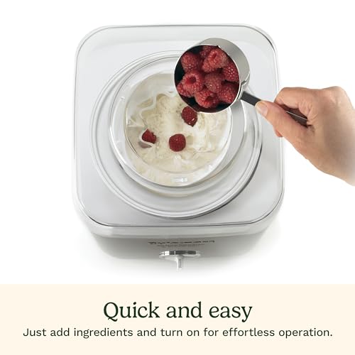 Cuisinart Ice Cream Maker Machine, 2-Quart Ice Cream, Sorbet and Frozen Yogurt Machine, Fully Automatic Double-Insulated Freezer Bowl Makes Frozen Desserts in Under 30 Minutes, ICE30BCP1, Silver