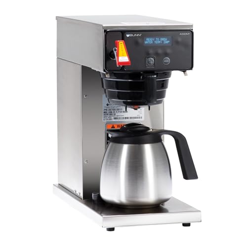 Bunn 38700.0011 Axiom-DV-TC Dual Voltage Commercial Thermal Coffee Brewer, Black/Stainless (120V Standard)