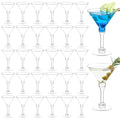 TOFLEN 40 Pack Plastic Martini Glasses 5 Oz Disposable Tall Mini Cocktail Cups Plastic Margarita Glasses Perfect for Spring Party, Birthday, Wedding, Easter