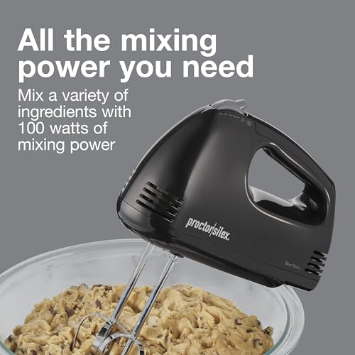Proctor Silex Easy Mix 5-Speed Electric Hand Mixer with Bowl Rest
