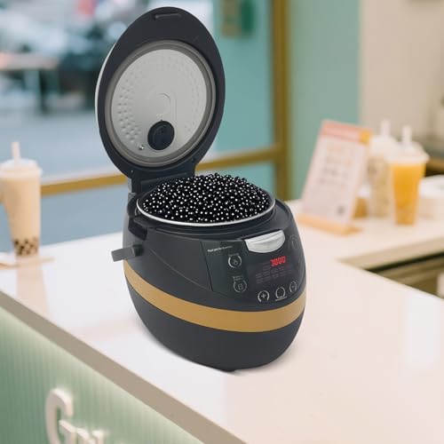 JINHZIXIU 8L Boba Machine Commercial Boba Cooker with Adjustable Temp & Time Automatic Boba Maker with with 6-Hour Keep Warm Function for Tapioca, Pearl