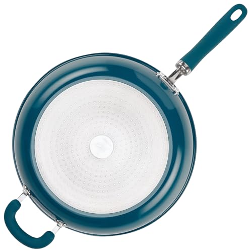 Rachael Ray Create Delicious Deep Nonstick Frying Pan / Fry Pan / Skillet - 12.5 Inch, Blue