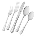 HENCKELS Alcea 65-Piece Flatware Set, Stainless Steel, Silver