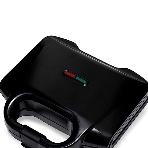 Amazon Basics 2-Slice Waffle Maker with Non-Stick Coating, Easy to Clean, 700W, Black