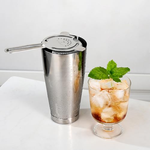 Etens Bulk Commercial Cocktail Shakers 6pc Set, Professional Boston Shakers, Weighted Cocktail Shaker Tins for Bartending - Stainless Steel Bar Shaker Set for Restaurants & Bars - Silver