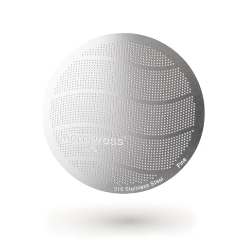 AeroPress XL 316 Stainless Steel Reusable Filter, Durable Metal Coffee Filter, Sustainable, Eco-Friendly