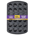 Wilton Gold Premium Non-Stick Warp-Resistant Bakeware, Made without PFAs, Muffin Pan, 24-cup, 16x10x1 in, Packaging May Vary