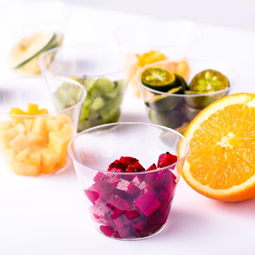 JOLLY CHEF 500 Shot Glasses 2 oz Disposable Cups 2 Ounce Plastic Shot Cups Ideal for Halloween, Thanksgiving, Christmas Party