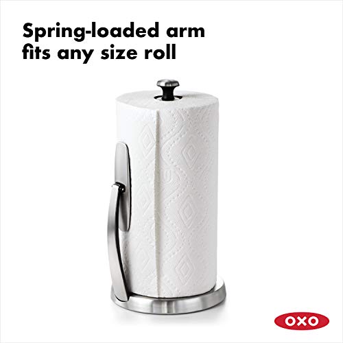 OXO Good Grips SimplyTear Paper Towel Holder Countertop for Kitchen