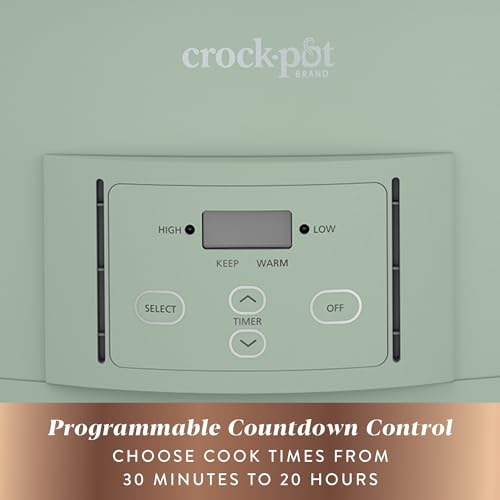 Crock-Pot® Design Series 7-Quart Programmable Slow Cooker, Desert Sage Green