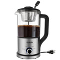 oudim Drip Electric Coffee Maker and Electric Kettle, 600 Watts, 1.2L, BPA-Free, Glass and Stainless Steel, Tea Kettle