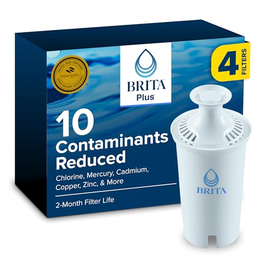 Brita BritaPlus Replacement Water Filter for Pitchers and Dispensers, WQA NSF/ANSI
