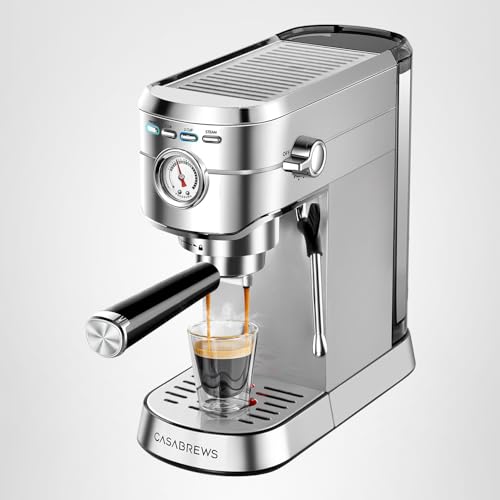 CASABREWS CM5418 Compact Espresso Machine with Milk Frothing Steam Wand