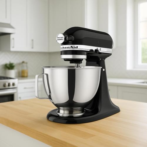 Kitchen Aid Tilt-Head Stand Mixer 4.5 Quart KSM85PBOB, Onyx Black