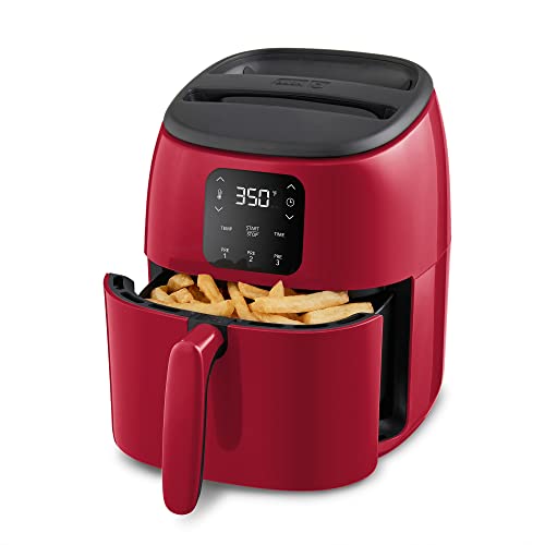 Dash Tasti-Crisp Digital Air Fryer, 2.6 Quart Small Compact Mini Air Fryer for French Fries, Nuggets & More, 1-2