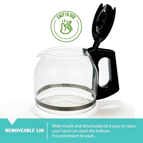 12-Cup Replacement Glass Coffee Carafe for Black and Decker Coffeemaker