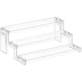 Lifewit Spice Rack, Perfume Cologne Organizer, Cupcake Stand, Tool-Free Assembly, Display Riser Shelf, Seasoning Figurine Makeup Holder, Room Decor, Kitchen Cabinet Storage, Clear, 12in-3 Tier, 1 Pcs