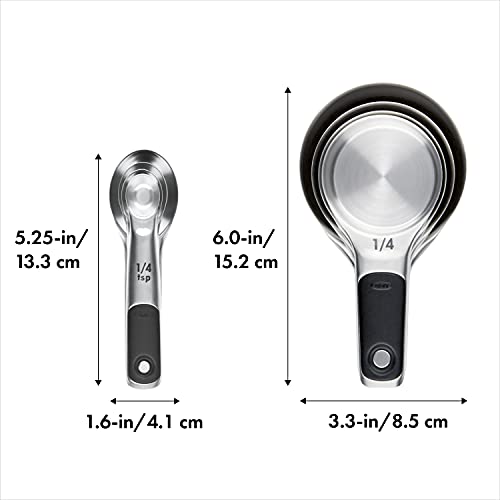OXO Good Grips Stainless Steel Measuring Cups and Spoons 8-Piece Set