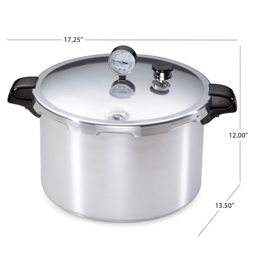 Presto 01755 16-Quart Aluminum canner Pressure Cooker, One Size, Silver