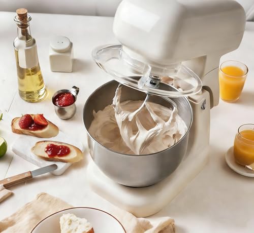 KCKHFA Stainless Steel Mixer Bowl Fit for KitchenAid Artisan&Classic Series 4.5-5 QT Tilt-Head Stand Mixer, Mixing Bowl with Comfortable Handle