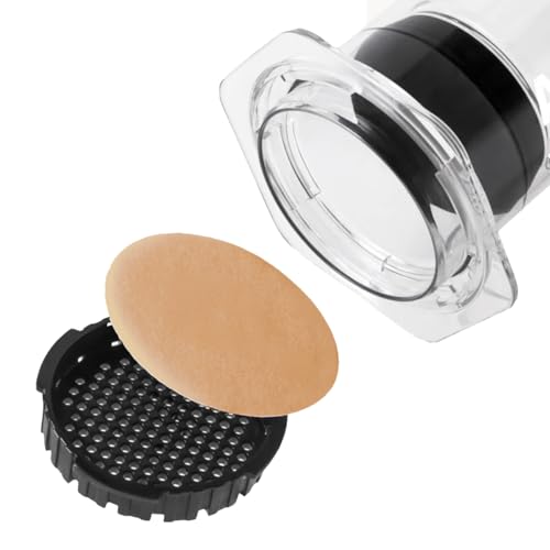 AeroPress XL Coffee Maker Natural Paper Micro-Filters – Round Replacement Coffee Filters, Unbleached, Compostable Paper Filters, Fits XL Size AeroPress Coffee Makers, 200 Count