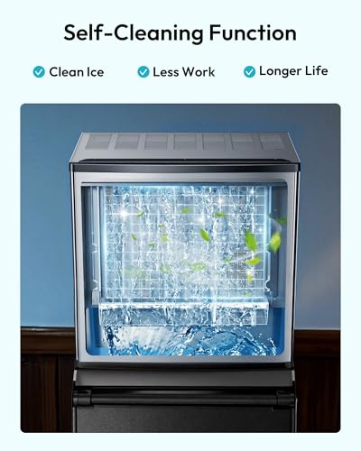 EUHOMY Commercial Ice Maker Machine 400Lbs/24H,ETL Approval, Industrial Ice Machine, 250Lbs Storage, Ice Ready in 11-20min, Stainless Steel Ice Maker for Bar/Cafe/Restaurant/Business