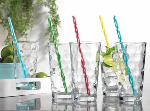 Home Essentials 12-pc Galaxy Glassware - Drinking Glasses, Mixed Drinkware Set. Highball 17 oz. Rock 13 oz. Juice 7 oz. Glass Tumblers