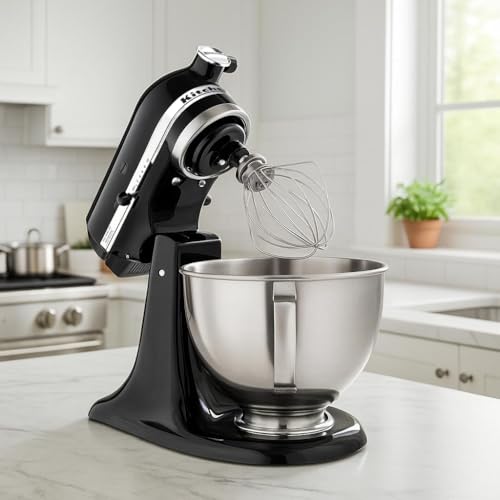 Kitchen Aid Tilt-Head Stand Mixer 4.5 Quart KSM85PBOB, Onyx Black