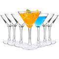 HAKEEMI Martini Glasses Set of 7, 6 OZ Cocktail Glasses for Espresso Martini, Drinking Glasses for Frozen Drinks