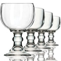 Amehla Schooner Beer Glasses Set - 21-ounce Large Margarita Glass, Big Goblet Style Beer Glass for Coronarita, Michelada Cup, Fish Bowl Glasses for Drinks or Shrimp Cocktail - Set of 4 (Clear)