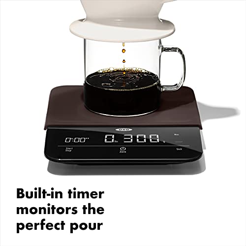 OXO Brew 6 Lb. Precision Coffee Scale with Timer, Black