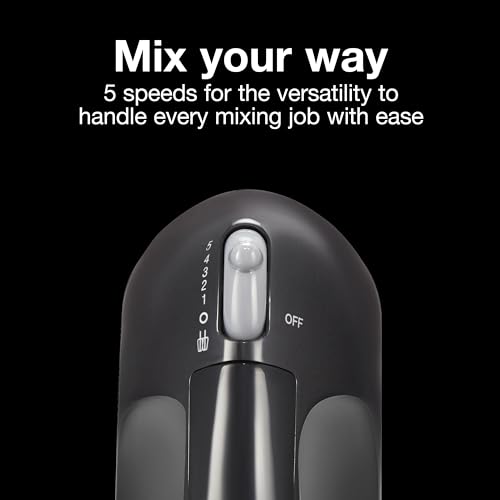 Proctor Silex Easy Mix 5-Speed Electric Hand Mixer with Bowl Rest