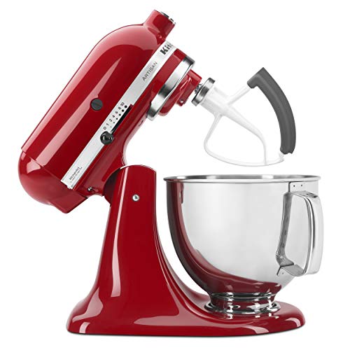 KitchenAid Value Bundle Artisan Series 5 Quart Tilt-Head Stand Mixer with Included Flex Edge Beater, KSM150FEER, Empire Red