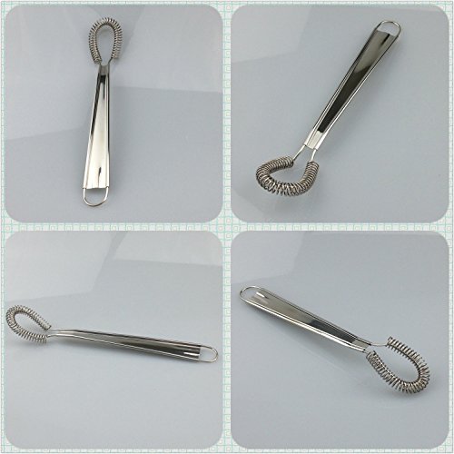 Best Utensils Stainless Steel Mini Egg Whisk Beater Handheld Milk Frother Foamer Foaming Creamy Coffee Mixer Spring Sauce Blender Kitchen Accessories