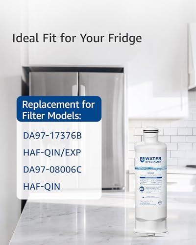 Waterspecialist WS645A Refrigerator Water Filter, Replacement for Samsung® DA97-17376B, HAF-QIN/EXP, HAF-QIN, RF28T5001SR, DA97-08006C, RS27T5200SR, RF28R7351SG, RF24R7201SR, RF27T5201SR, 3 Pack