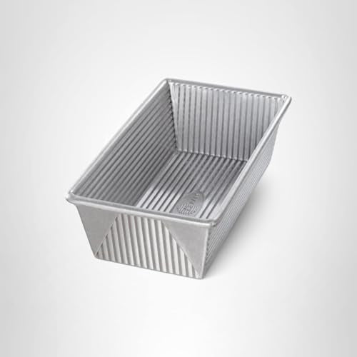USA Pan 1145LF Bakeware Aluminized Steel 1.25 Lb Loaf Pan, Medium, Silver