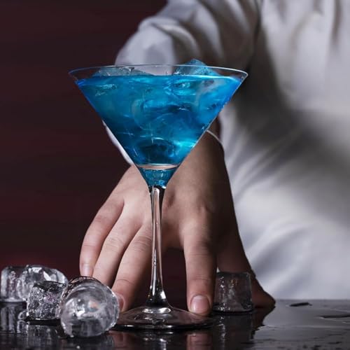 PARACITY Martini Glasses, Hand Blown Premium Martini Glasses, Perfect for Cocktails, Martinis (4)