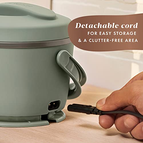 Crock-Pot Portable Electric Lunch Box 20-Ounce Food Warmer Moonshine Green | Ideal for Travel On-the-Go | Keeps Food Spill-Free Warm & Tasty (Pack of 4)