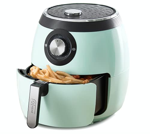 Dash Deluxe Air Fryer, Adjustable Temperature Control & Auto Shut-Off Feature, AirCrisp Technology, Spacious Nonstick