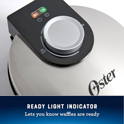 Oster Nonstick Belgian Waffle Maker, Nonstick Ceramic Waffle Iron
