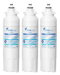 Filterlogic ADQ73613401 Refrigerator Water Filter, Replacement for LG® LT800P®, LT800PC, ADQ736134, ADQ73613402, LSXS26326S, LSXS26366S, LMXS30776S, LSXS26366D, LMXC23746S, 46-9490, 469490, Pack of 3