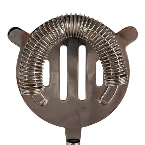 Creative Co-Op 5-Piece Stainless Steel and Mango Wood Bar Tools with Stand, Nickel Finish and Natural