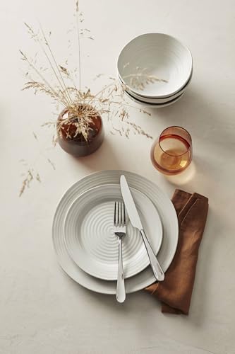 Oneida Silverware Set, Grant 20 Piece Everyday Flatware Set, Service For 4, 18/0 Stainless Steel, Dishwasher Safe, Knives Spoons And Forks Set, Dishwasher Safe, Home And Kitchen (Silver, 20 Pieces)