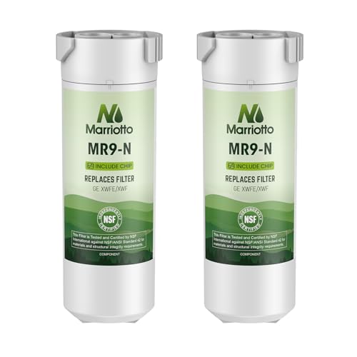 MARRIOTTO Water Filter Compatible with XWFE (Built-in CHIP), Replacement for GE XWFE, XWF Refrigerator Water Filter Pack of 2