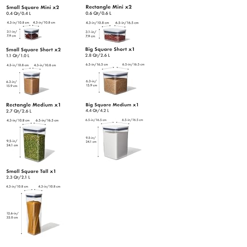OXO Good Grips 10 Piece POP Container Set