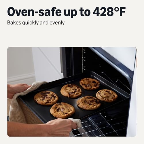 Amazon Basics Nonstick Bakeware 6-Piece Set, Stackable, Dishwasher and Oven-Safe, Baking Pan
