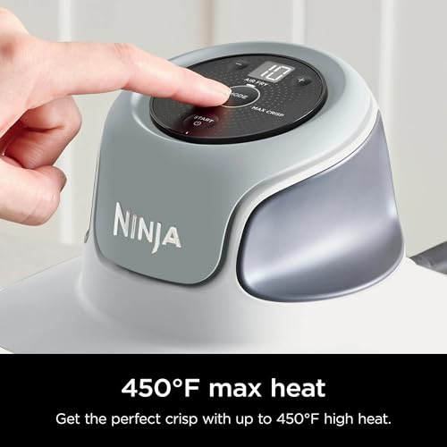 Ninja FN090 Crispi 3-in-1 4QT Portable Cooking System with TempWare Container, 1500W, Recrisp, Air Fry, & Max Crisp, Easy Storage, Crisper Plate, Lid, Cook, Serve & Store, White (Renewed)