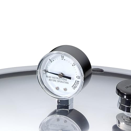 Presto 01784 23-Quart Induction Compatible Pressure Canner, Silver, Aluminum