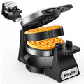 Waffle Maker, 1400W Belgian Waffle Maker, Double Waffle Iron 180° Flip
